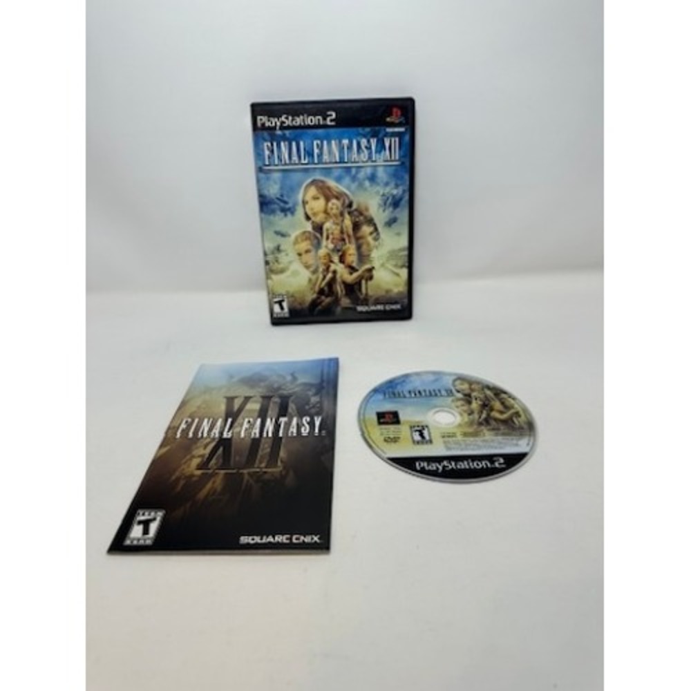 Final Fantasy XII PS2 Sony PlayStation 2 Square Enix RPG Game Complete CIB SLUS
